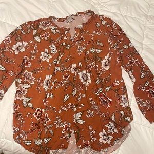 Loft Flowered Blouse
